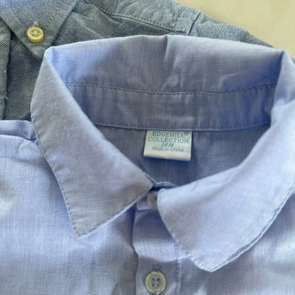 Blue Dress Shirt Bundle - Edgehill & Children's Place - 18 Months